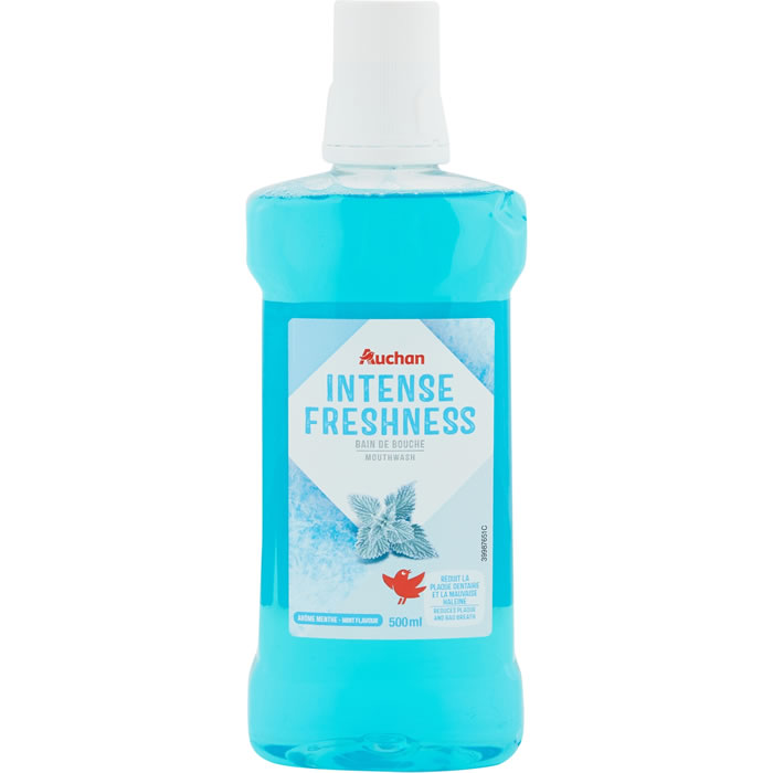 AUCHAN Bain de bouche fraîcheur intense