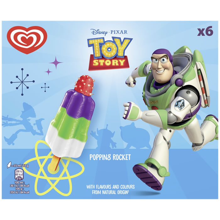 MIKO Toy Story Buzz l'Éclair Bâtonnets de glaces à l'eau aromatisées aux fruits