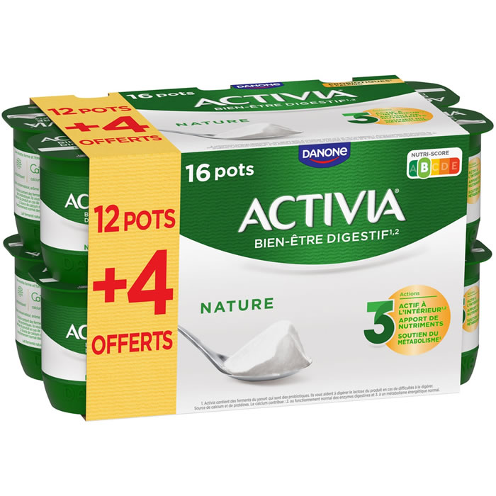 ACTIVIA Yaourts bifidus nature