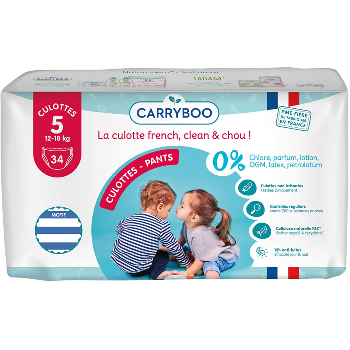 CARRYBOO Couches-culottes taille 5 (12-18kg)