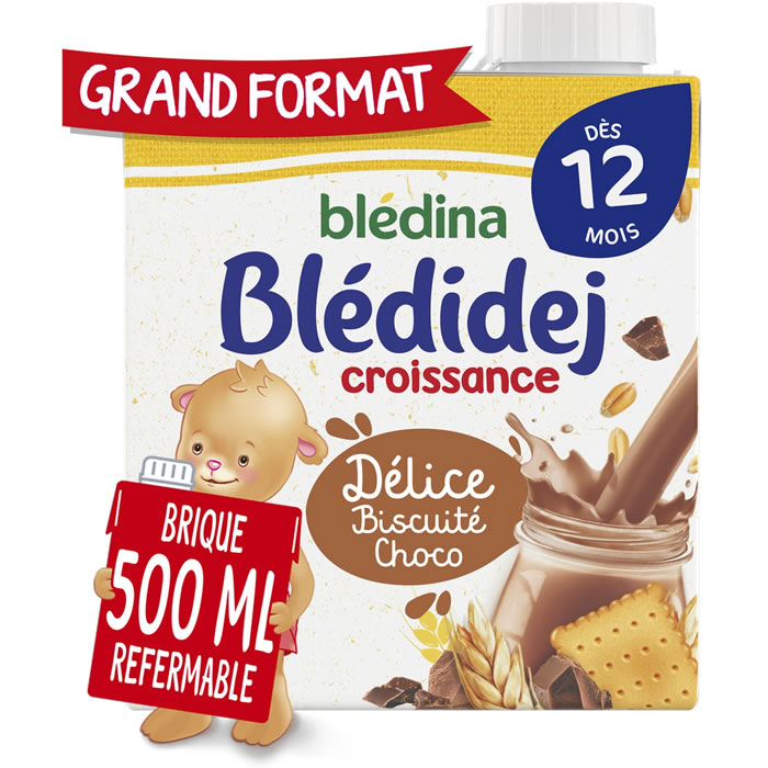 BLEDINA Blédidej Céréales lactées biscuité chocolat dès 12 mois