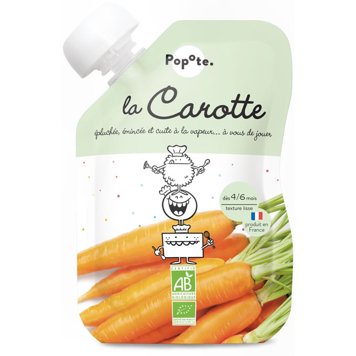 POPOTE Purée de carotte bio dès 4 mois