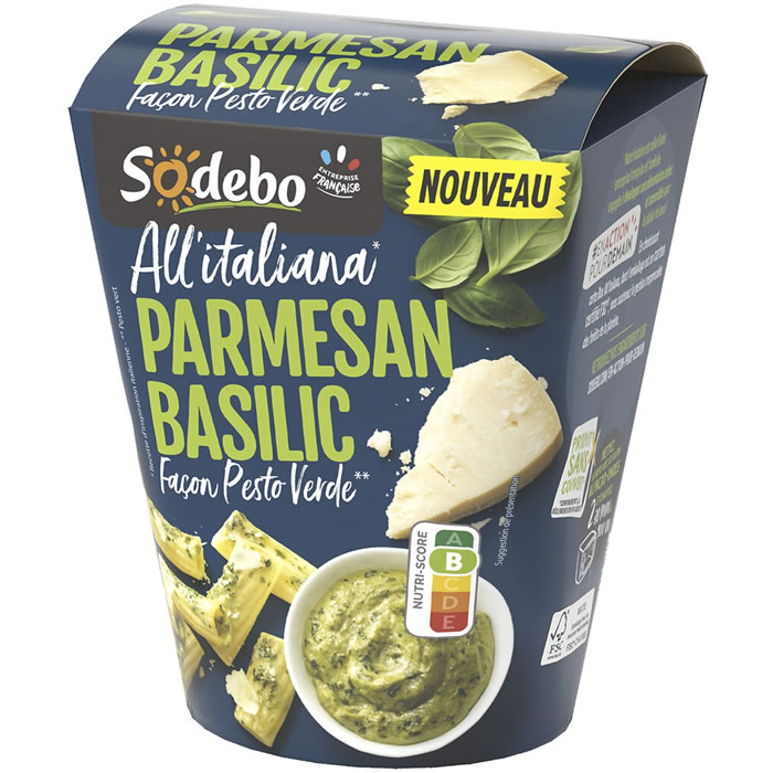 SODEBO Pasta Box All'italiana Rigatoni au parmesan et basilic
