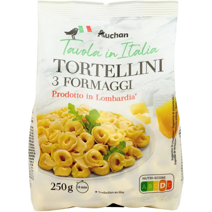 AUCHAN Tavola in Italia Tortellini aux 3 fromages