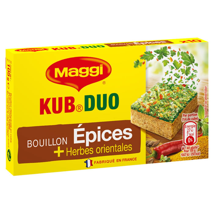MAGGI Duolino Bouillon kub duo epices et herbes orientales
