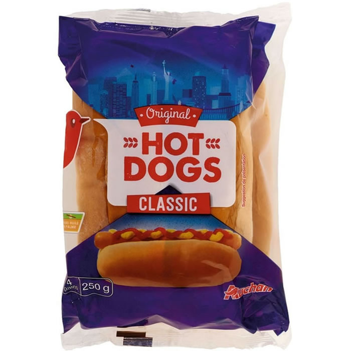 AUCHAN Pains hot dogs