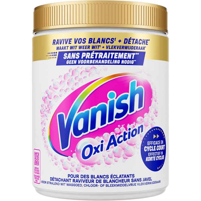 VANISH Oxi Action Détachant en poudre raviveur de blanc