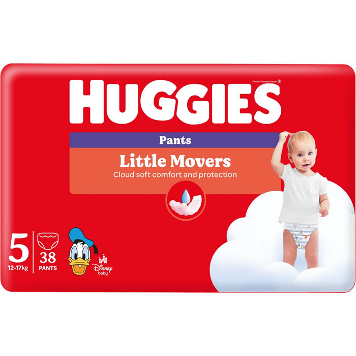 HUGGIES Little Movers Couches-culottes taille 5 (12-17kg)
