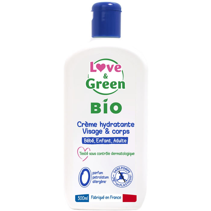 LOVE & GREEN Crème hydratante visage et corps