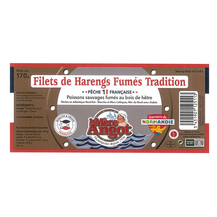 LA MÈRE ANGOT Filets de harengs fumés tradition