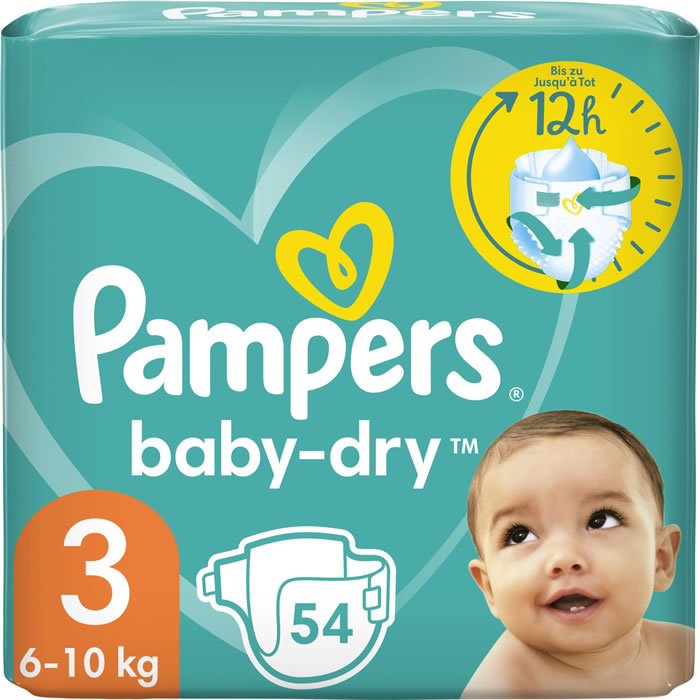 PAMPERS Baby-Dry Couches taille 3 (6-10 kg)