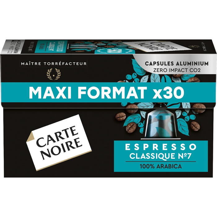 CARTE NOIRE Capsules de café espresso classique N°7