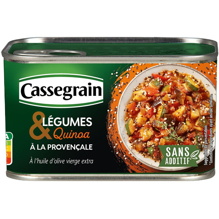 CASSEGRAIN Légumes et quinoa à la Provençale et huile d'olive