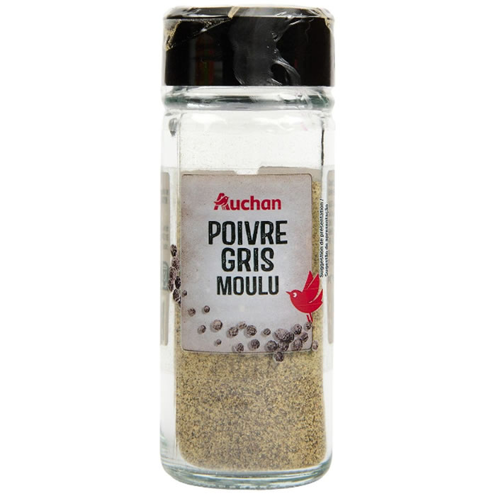 AUCHAN Poivre gris moulu