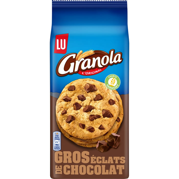 GRANOLA Cookies gros éclats de chocolat 184g – épicerie les 3 gourmets