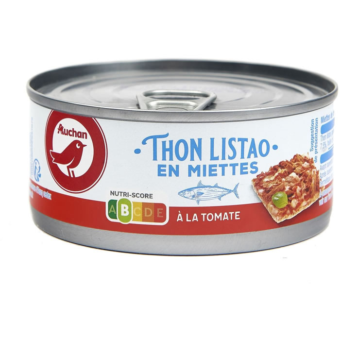 AUCHAN Miettes de thon à la tomate
