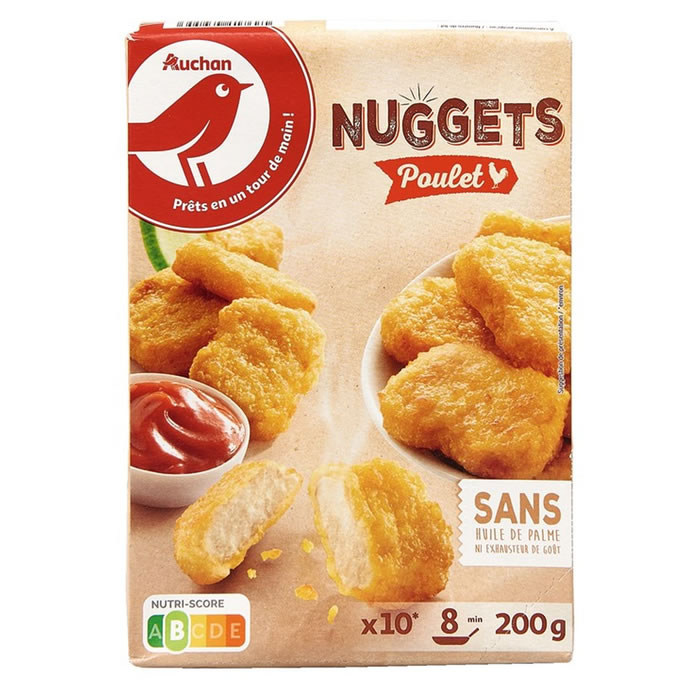 AUCHAN Nuggets de poulet