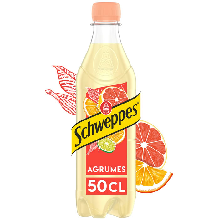 SCHWEPPES Boisson gazeuse aux 4 agrumes