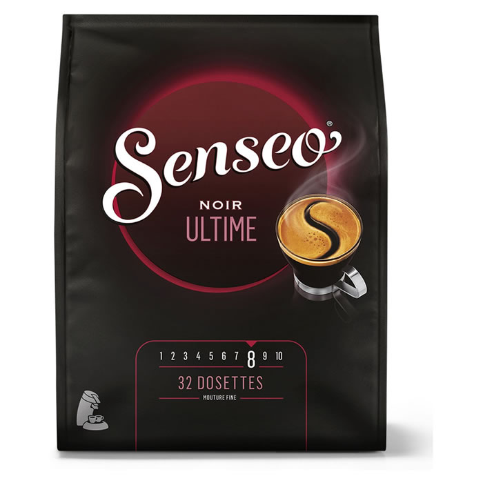 SENSEO Noir Ultime Dosettes de café arabica N°8