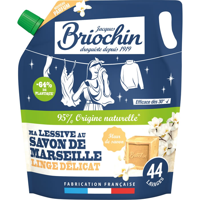JACQUES BRIOCHIN Recharge lessive au savon de Marseille