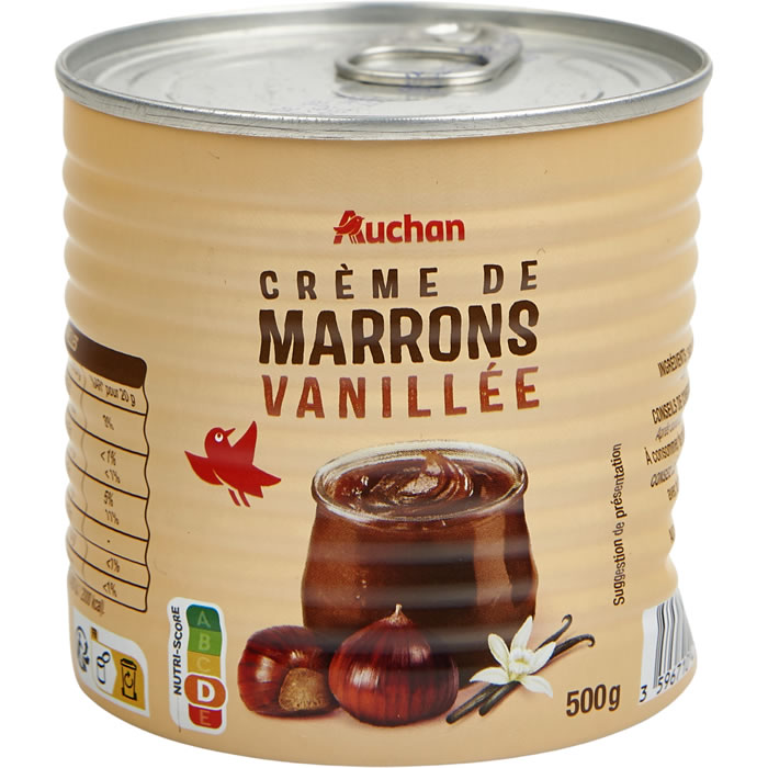 AUCHAN Crème de marrons vanillée