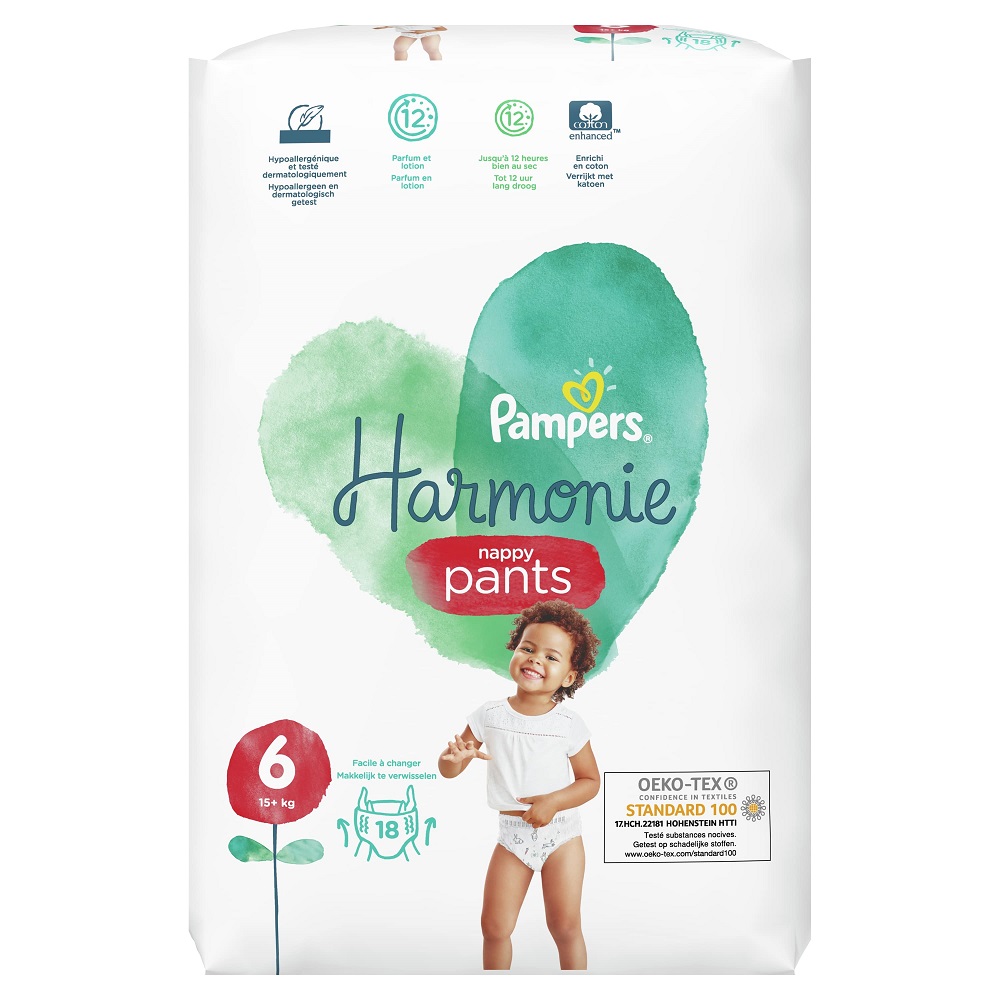 PAMPERS Harmonie Pants Couches-culottes taille 6 (13 kg et +)