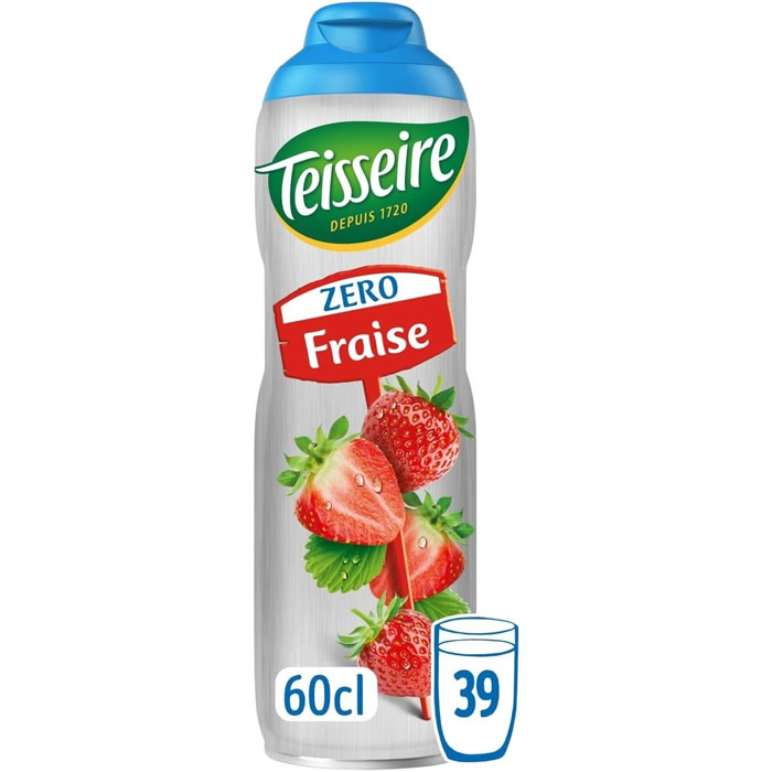 TEISSEIRE Sirop de fraise sans sucre