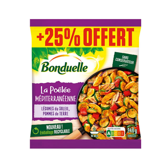 BONDUELLE Méditerranéenne Poêlée de légumes su soleil et pommes de terre