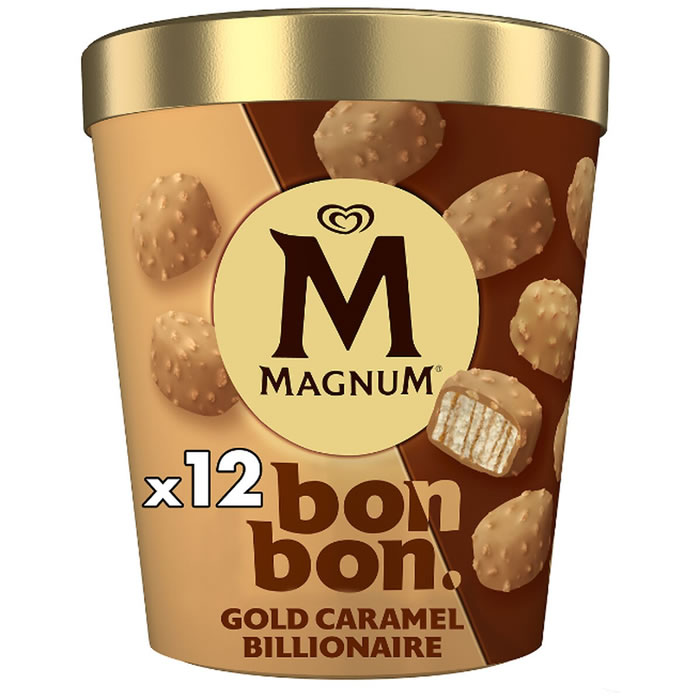 MAGNUM Bonbon Bouchées de crème glacée à la vanille et caramel beurre salé