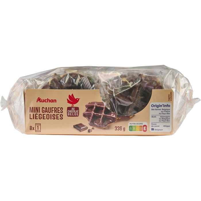 AUCHAN Mini gaufres liégeoises
