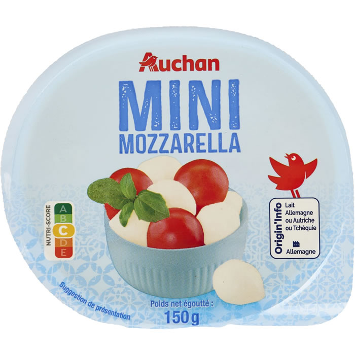 AUCHAN Billes de mozzarella