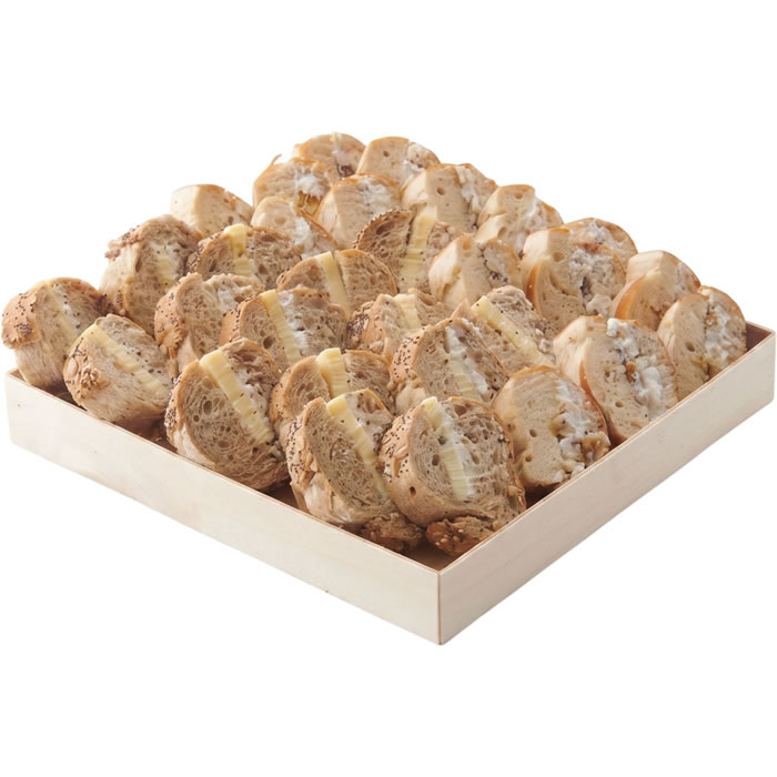 FLUNCH Traiteur Mini pains garnis au fromage frais et chèvre