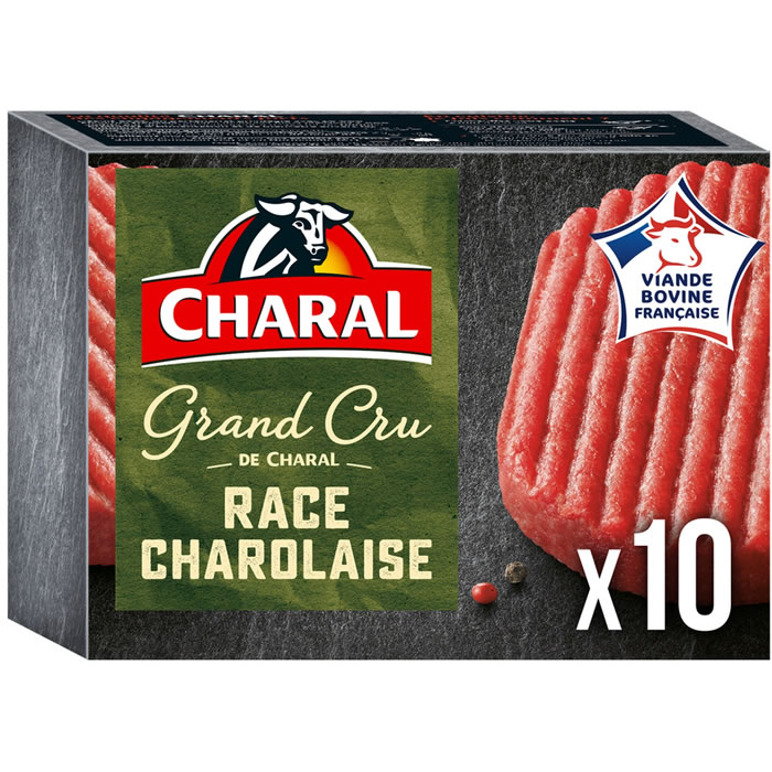 CHARAL Le Grand Cru Steaks hachés pur boeuf 12% M.G