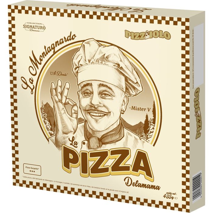 PIZZAIOLO Mister V Delamama Pizza raclette, pomme de terre, lardons, crème fraîche