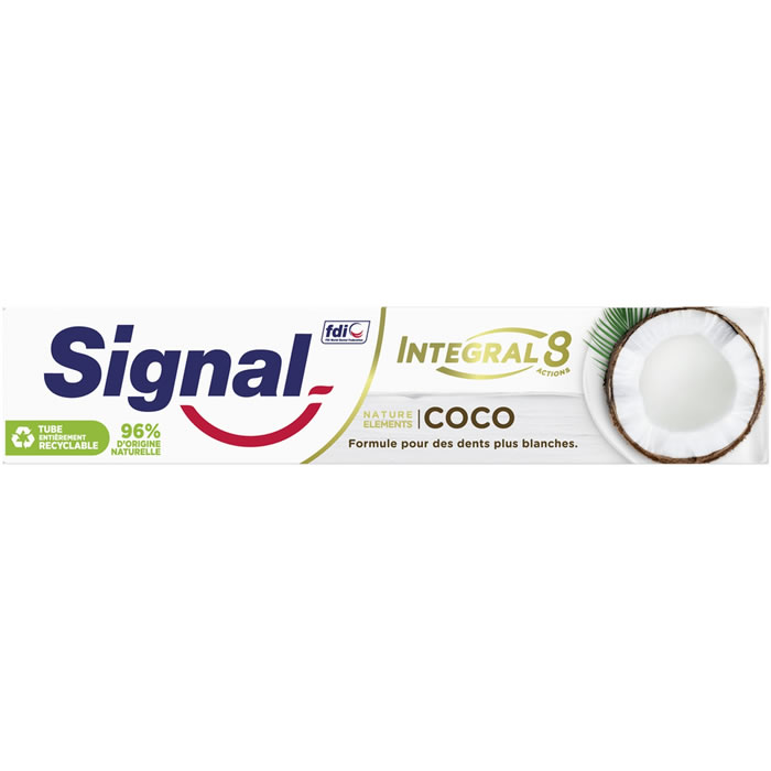 SIGNAL Intégral 8 Dentifrice blancheur aux extraits de coco