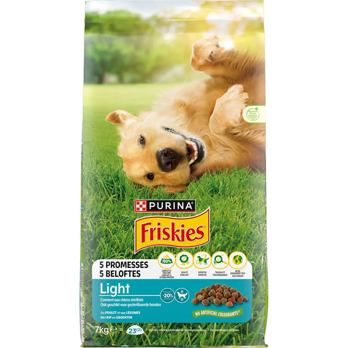 PURINA Friskies Croquettes au poulet et légumes pour chien adulte