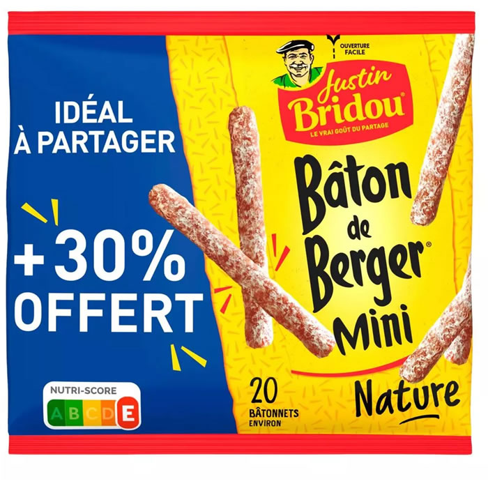 JUSTIN BRIDOU Le B ton De Berger Mini Saucisson Sec Nature 208 G justin-bridou-le-b-ton-de-berger-mini-saucisson-sec-nature-208-g