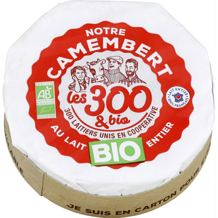 LES 300 & BIO Camembert au lait entier bio