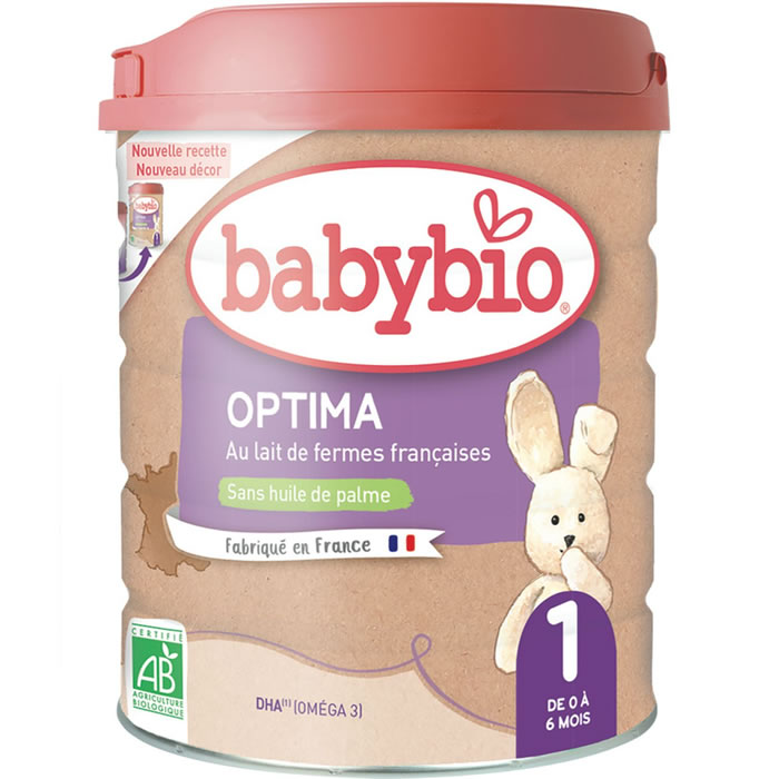 BABYBIO Optima Lait 1er âge en poudre bio 0/6 mois