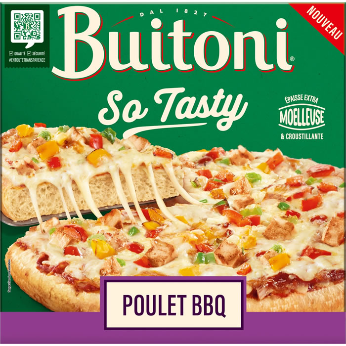 BUITONI So Tasty Pizza au poulet barbecue