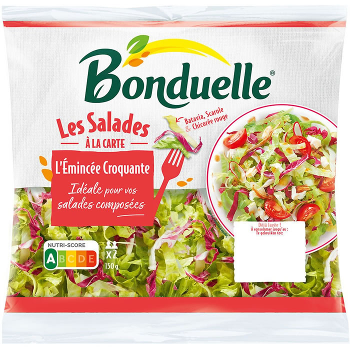 BONDUELLE Salade batavia, scarole et chicorée rouge