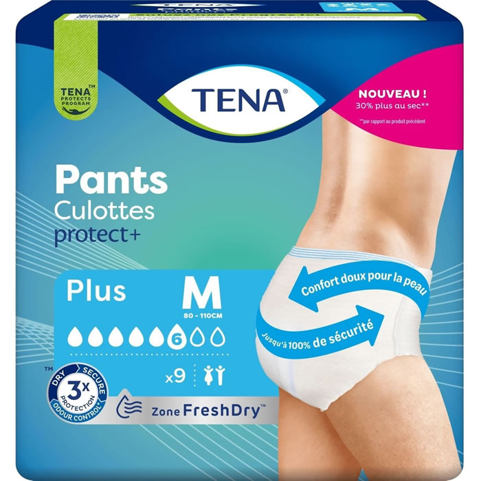 TENA Pants Culottes absorbantes mixte pour fuites urinaires taille M