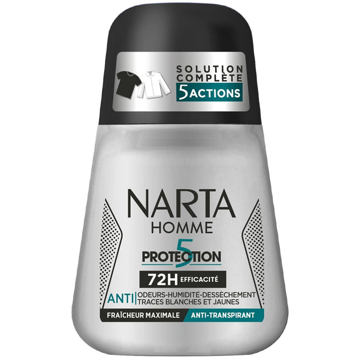 NARTA Déodorant bille homme 5en1 72h
