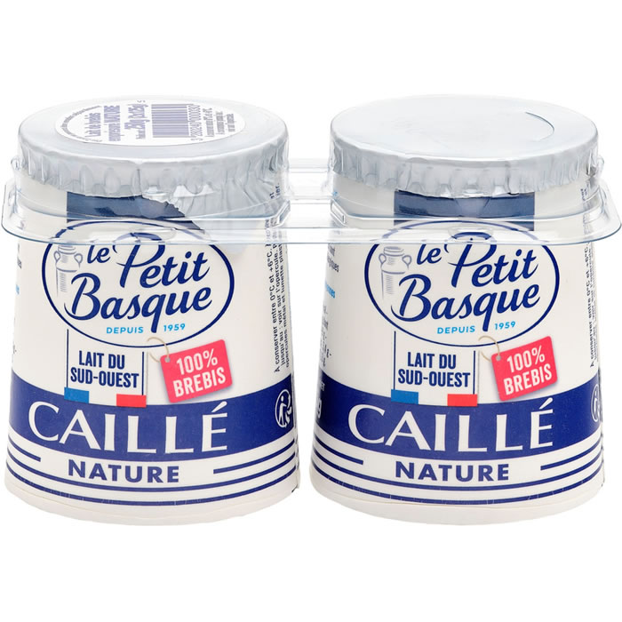 LE PETIT BASQUE Yaourts de brebis caillés nature