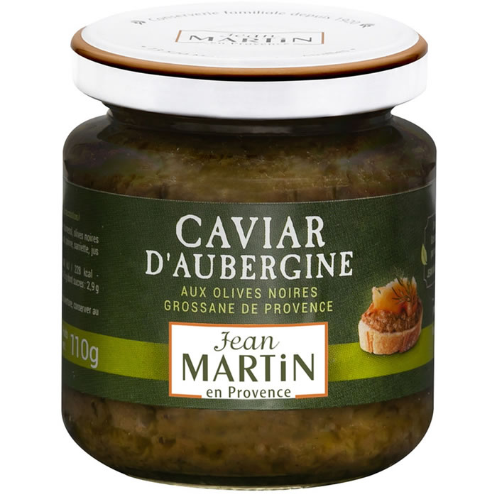 JEAN MARTIN Caviar d'aubergine aux olives noires