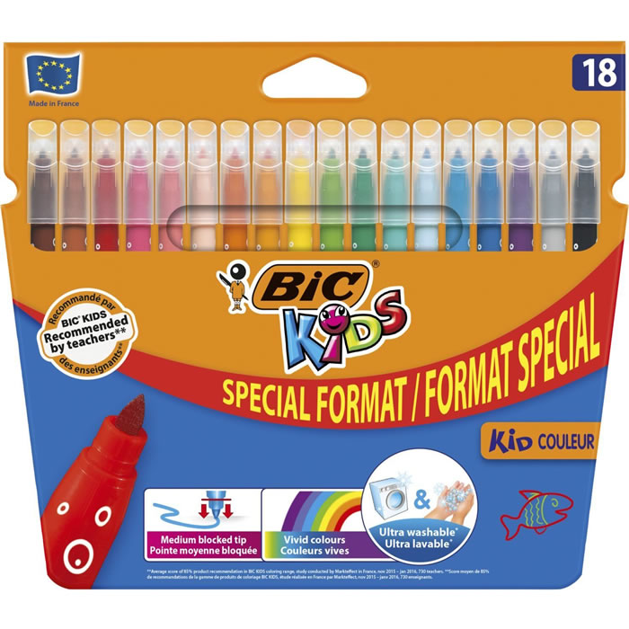 BIC Kids Feutres de coloriage pointe moyenne