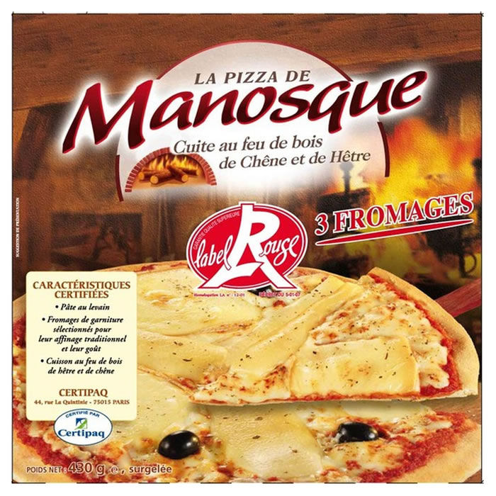 MANOSQUE Pizza 3 fromages