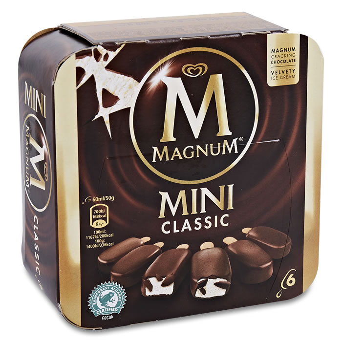 MAGNUM Mini Mini bâtonnets glacés au chocolat et vanille