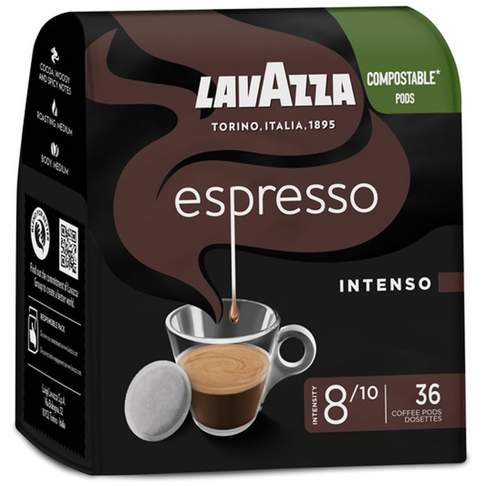 LAVAZZA Dosettes de café espresso intense N°8