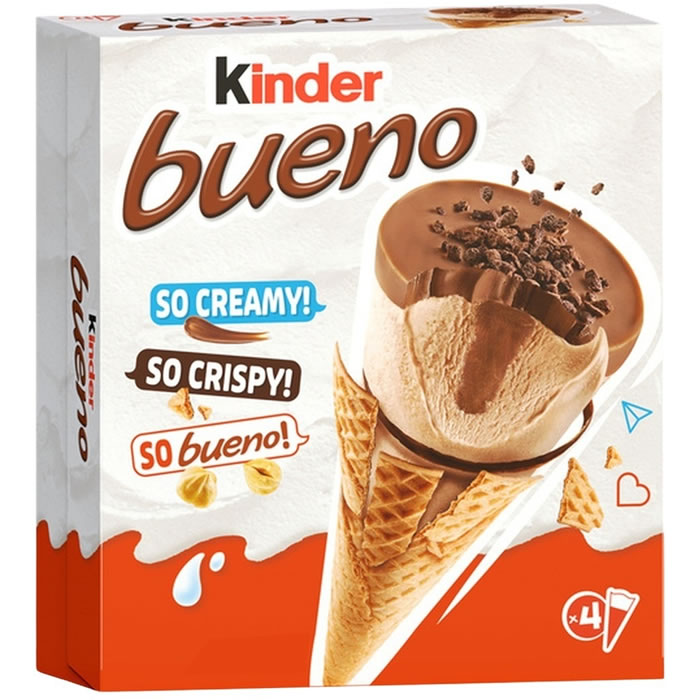KINDER Bueno Cônes glacés au chocolat et noisettes